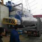 sevkiyata hazır sabitlenmiş balık unu tesisi